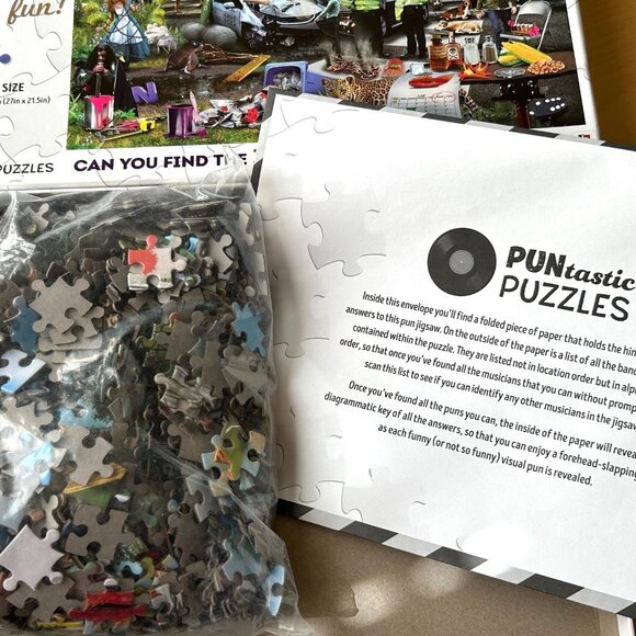 Music Visual Puns PUNtastic Puzzles Musicians Jigsaw Puzzle 1000 pcs - Picture 5 of 5